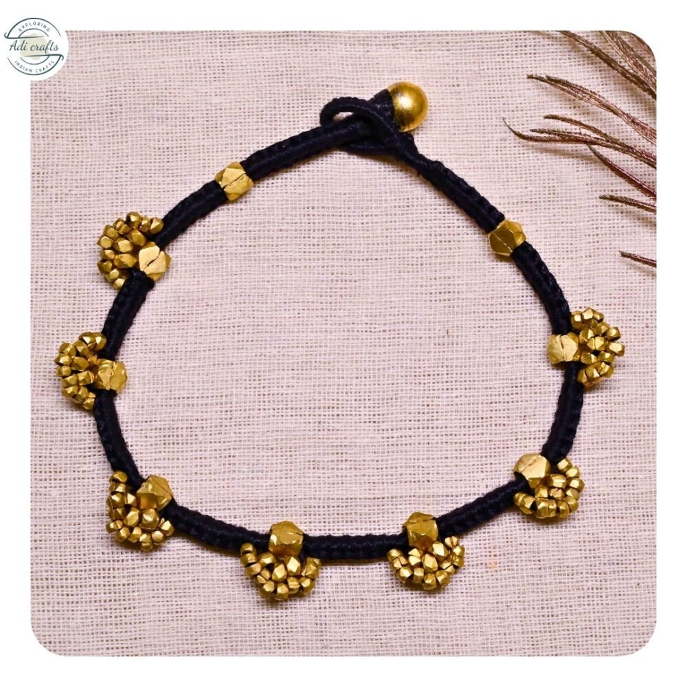 Pure Handmade Tribal/Dhokra Anklet/Payal (CHA 09)