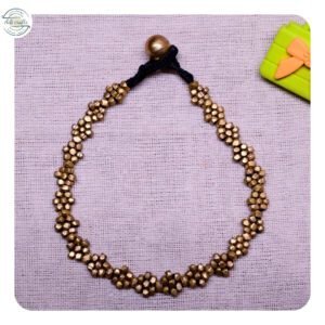 Handcrafted Odisha Tribal Dhokra Anklet (Payal) – Hema - Black, 1 Pair