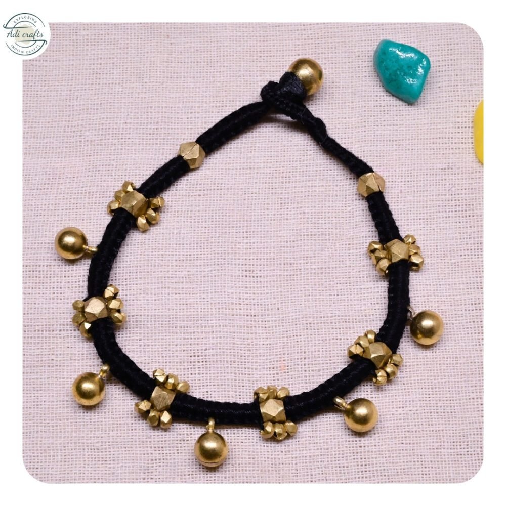 Pure Handmade Tribal/Dhokra Anklet/Payal (CHA 05) - Image 2