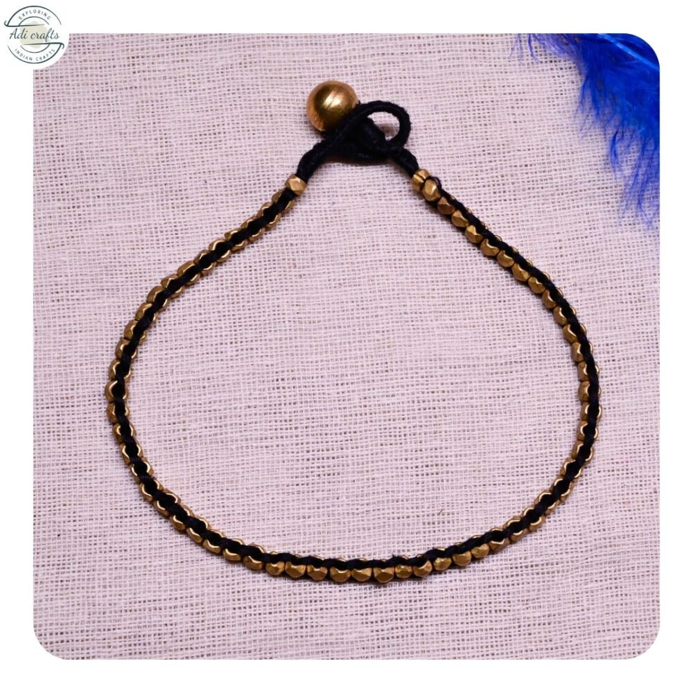 Pure Handmade Tribal/Dhokra Anklet/Payal (CHA 01) - Image 2