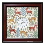 Tribal/Non Tribal Hand Painted Wall Clock with frames (SJC002)