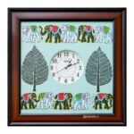 Tribal/Non Tribal Hand Painted Wall Clock with frames (SJC003)