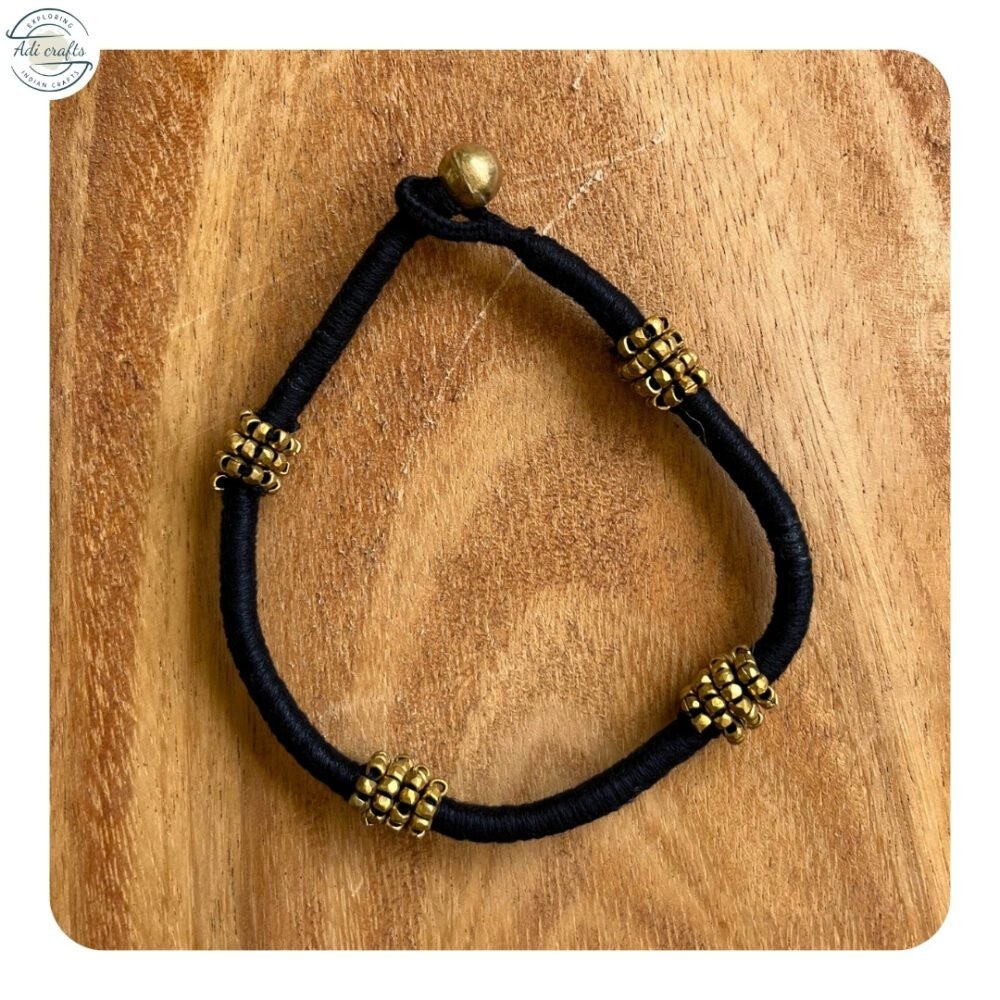 Pure Handmade Tribal/Dhokra Anklet/Payal (CHA 23) - Image 2