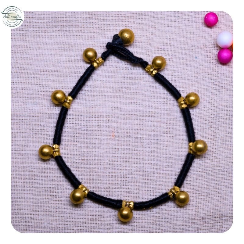 Handcrafted Odisha Tribal Dhokra Anklet (Payal) – Puspa
