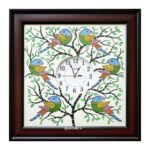 Tribal/Non Tribal Hand Painted Wall Clock with frames (SJC005)