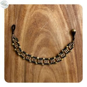 Handcrafted Odisha Tribal Dhokra Anklet (Payal) – Hema - Black, 1 Pair