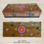 Wooden Multipurpose Box with Handpainted (Pattachitra) Painting (SBH002)