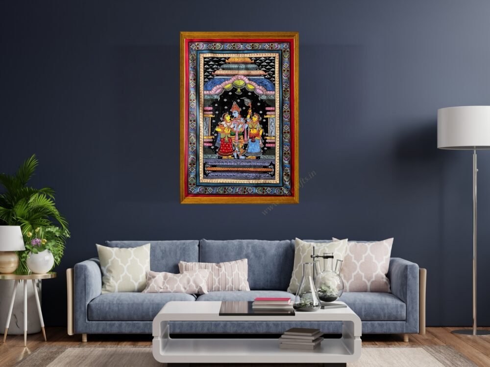 Shri Krishna Leela Pattachitra Art Painting (SROP03) - Image 2