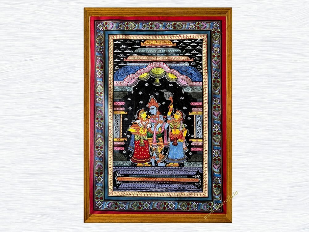 Shri Krishna Leela Pattachitra Art Painting (SROP03)