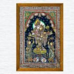 Radha Krishna Pattachitra Art Painting (SROP04)