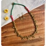 Handcrafted Odisha Tribal Dhokra Spiral Strand Necklace with Earrings – Rina
