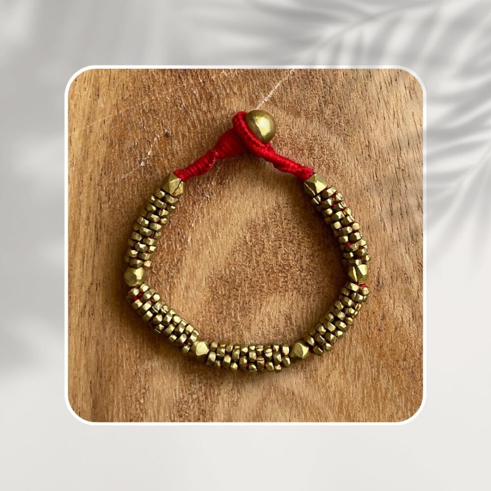 Pure Handmade Dhokra/Tribal Bracelet (CHB 08) - Image 2