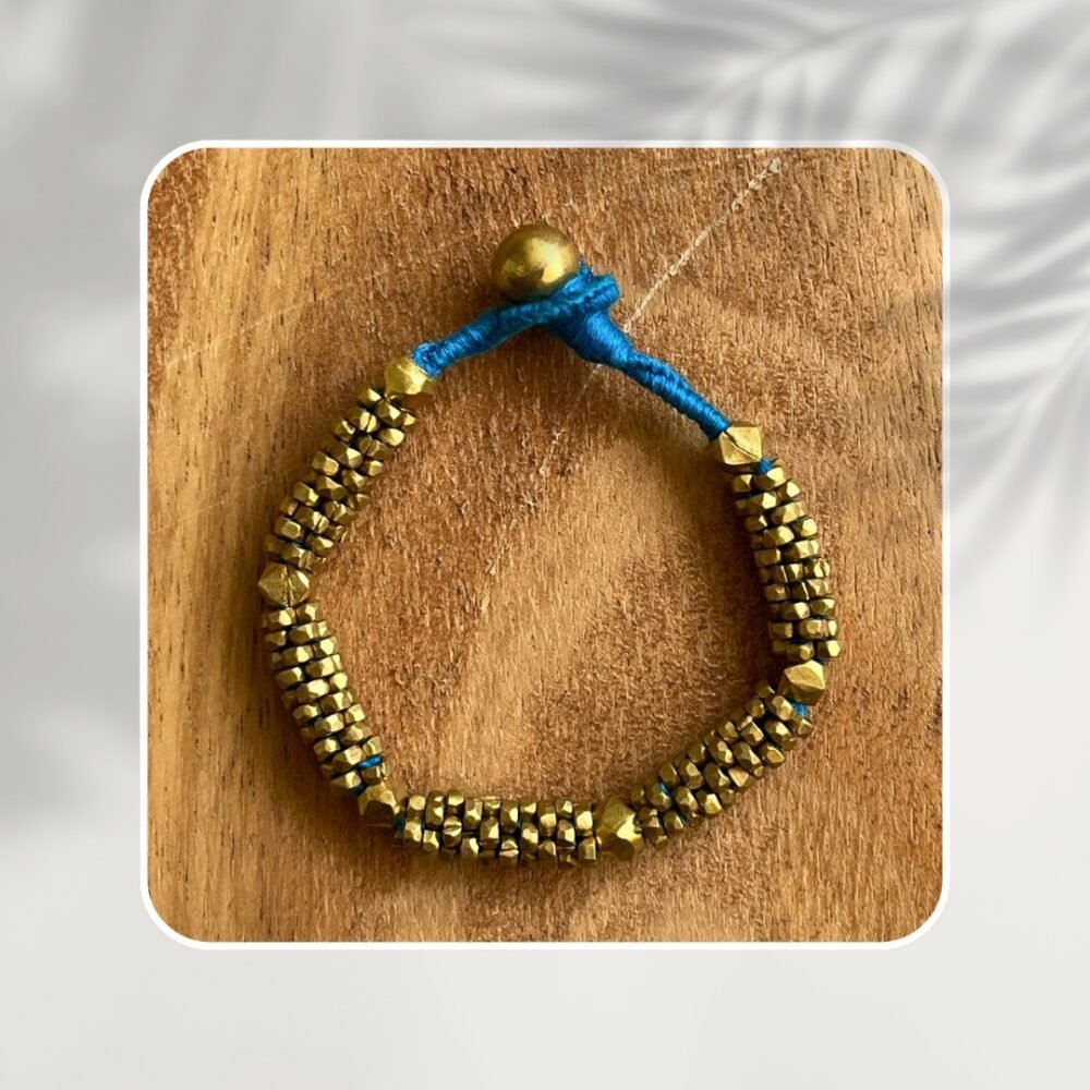 Pure Handmade Dhokra/Tribal Bracelet (CHB 08) - Image 7