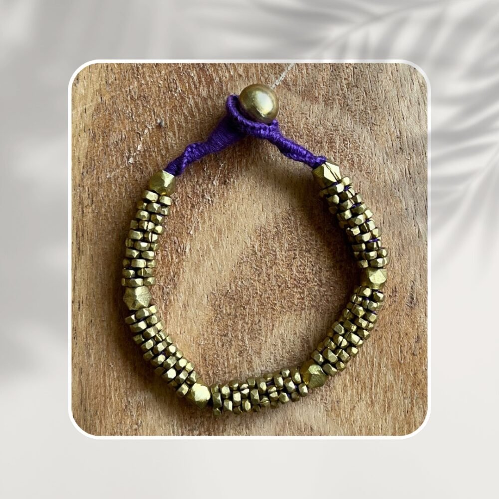 Pure Handmade Dhokra/Tribal Bracelet (CHB 08) - Image 6